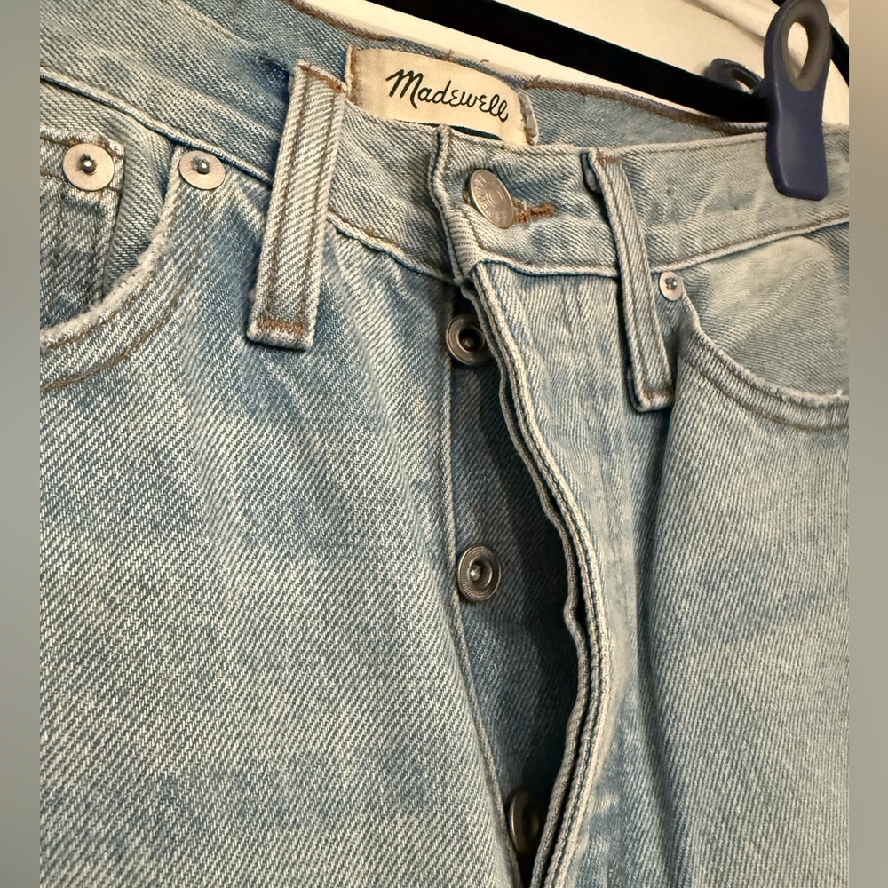 Madewell Classic Straight Leg Jeans Light Wash Size 28 - Picture 2 of 5